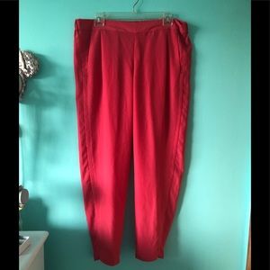 Hot pink ankle pants